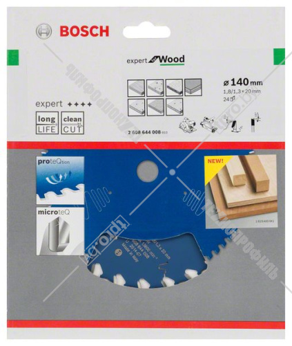 Пильный диск 140x1,8х20 мм Z24 Expert for Wood BOSCH (2608644008) купить в Гродно
