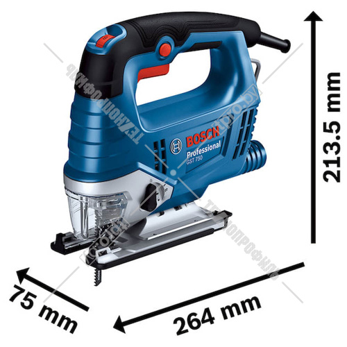Лобзик электрический GST 750 Professional BOSCH (06015B4121) купить в Гродно фото 4