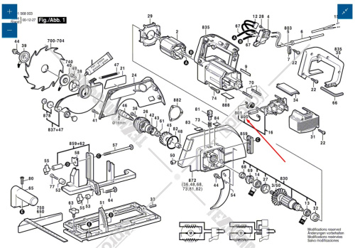 Угольные щетки к GKS 55 / 65 BOSCH (1607014129) купить в Гродно фото 2