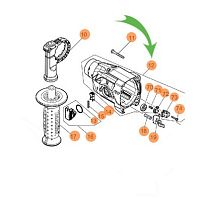 Корпус редуктора в сборе к DHR182 MAKITA (136043-7) купить в Гродно