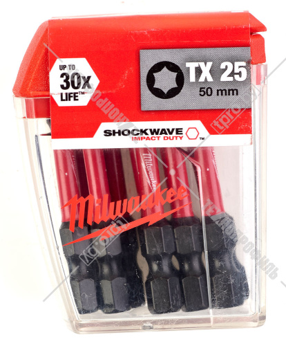 Бита Shockwave Impact Duty TX25 50 мм (10 шт) Milwaukee (4932430882) купить в Гродно