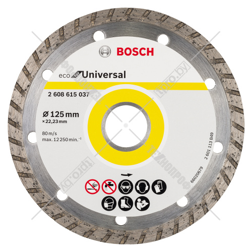 Алмазный круг ECO for Universal Turbo 125х22,23 мм BOSCH (2608615037) купить в Гродно фото 2