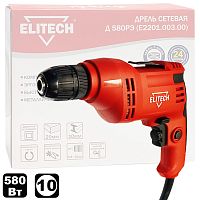 Дрель безударная Д 580РЭ ELITECH (Е2201.003.00) купить в Гродно