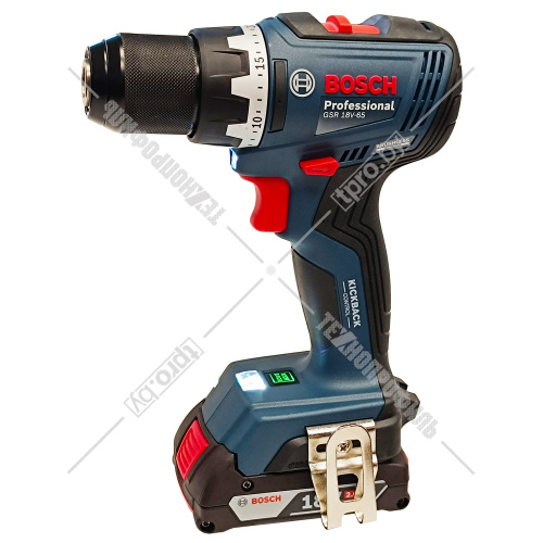 Дрель-шуруповерт аккумуляторная GSR 18V-65 Professional BOSCH (06019N3000) купить в Гродно фото 6