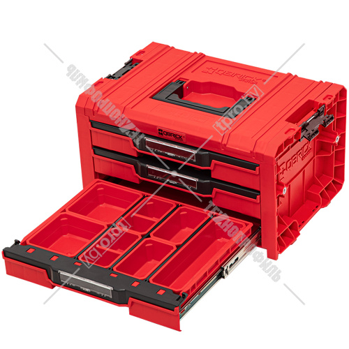 Ящик для инструмнта с 3-мя выдвижными ящиками Qbrick System PRO Drawer 3 Toolbox Expert RED Ultra HD (SKRQPROD3E2CCZEPG001) купить в Гродно фото 4