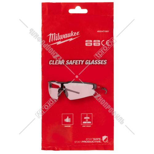 Защитные очки ENHANCED (прозрачные) Milwaukee (4932478763) купить в Гродно фото 4