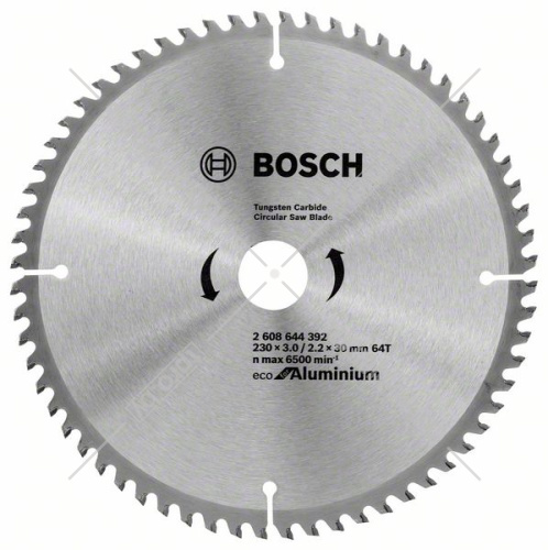 Пильный диск 230х3,0х30 мм Z64 ECO for Aluminium BOSCH (2608644392) купить в Гродно фото 2