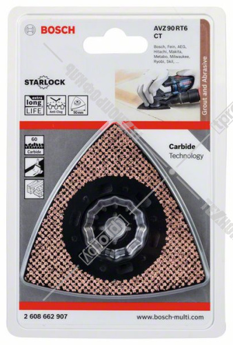 Шлифпластина Starlock 90 мм P60 Carbide-RIFF BOSCH (2608662907) купить в Гродно