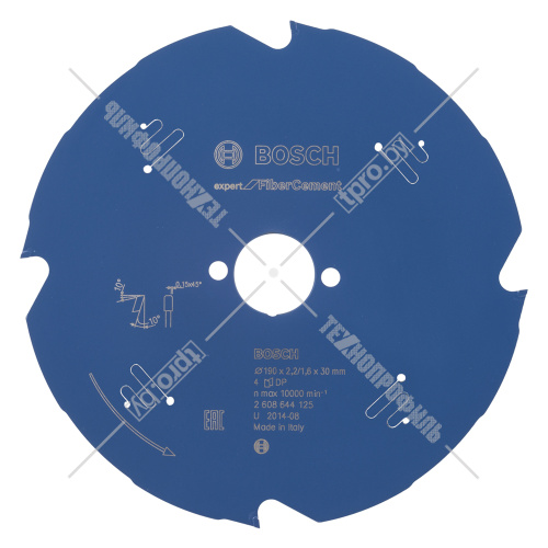 Пильный диск 190х2,2х30 мм Z4 Expert for Fiber Cement BOSCH (2608644125) купить в Гродно фото 2