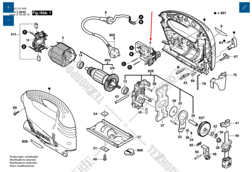 Выключатель к PST 700 PE BOSCH (2609002397) купить в Гродно фото 2