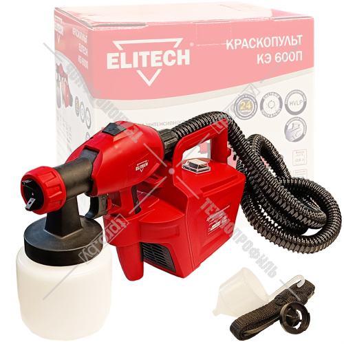 Краскораспылитель сетевой КЭ 600П ELITECH (189846) купить в Гродно