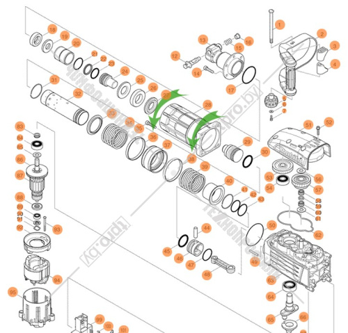 Направляющая противовеса к отбойнику HM1317C / HM1317CB MAKITA (451169-7) купить в Гродно фото 2