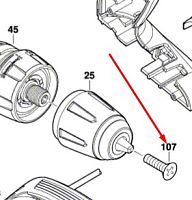 Винт потайной М6х23 (левая резьба) BOSCH (2603421229) купить в Гродно