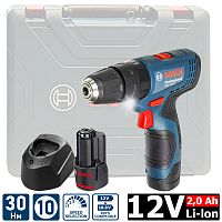 Дрель-шуруповерт ударная аккумуляторная GSB 120-LI Professional BOSCH (06019G8100) купить в Гродно