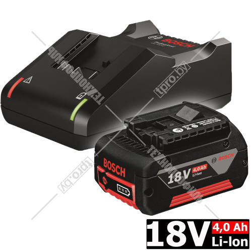 Аккумулятор GBA 18 V 4.0 Ah (-1-) Professional + зарядное GAL 18V-40 BOSCH (1600A01B9Y)