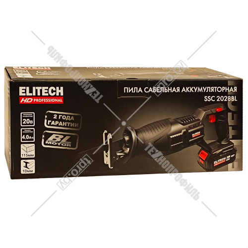 Сабельная пила аккумуляторная SSC 2028BL ELITECH HD (E2206.027.01) купить в Гродно фото 2