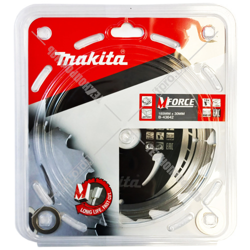 Пильный диск M-FORCE 185x2,0х30/20/15.88 мм Z16 MAKITA (B-43642) купить в Гродно