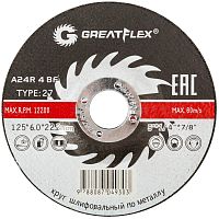 Обдирочный круг 125х6х22,23 мм Greatflex по металлу CUTOP (40015т) купить в Гродно