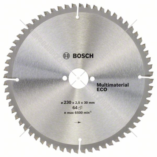Пильный диск 230х2,5х30 мм Z64 ECO for Multimaterial BOSCH (2608641804) купить в Гродно фото 2