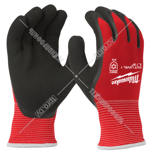 Защитные зимние перчатки (Ур.1 / размер 9/L / 1 пара) с защитой от порезов Milwaukee (4932471344) купить в Гродно фото 2