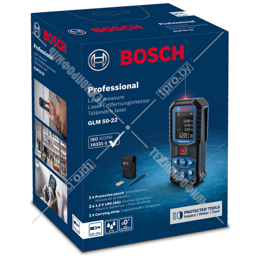 Лазерный дальномер GLM 50-22 Professional BOSCH (0601072S00) купить в Гродно фото 2