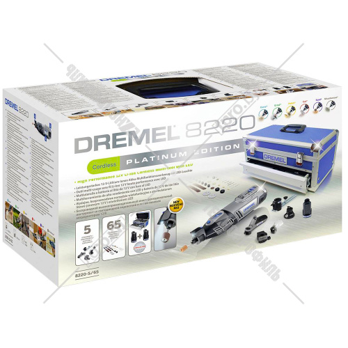 Гравер аккумуляторный Dremel 8220-5/65 Platin Edition (F0138220JK) купить в Гродно фото 2