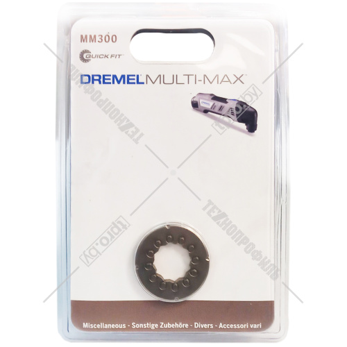 (MM300) Адаптер универсальный для установки насадок Multi-Max на систему Fein, Bosch, Makita (1 шт) Dremel (2615M300JA) купить в Гродно