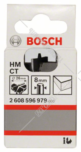 Твердосплавное сверло 26 мм D8 для петельных отверстий BOSCH (2608596979) купить в Гродно фото 2